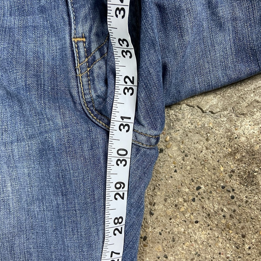 Levi's 527 Jeans Size 33x32 Blue Denim Medium Wash Slim Boot Cut Low Rise - Picture 6 of 9